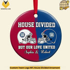 Custom Team Logo NFL House Divided Ornament