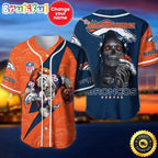 Custom Name NFL Denver Broncos Baseball Jersey The Reaper Shirts