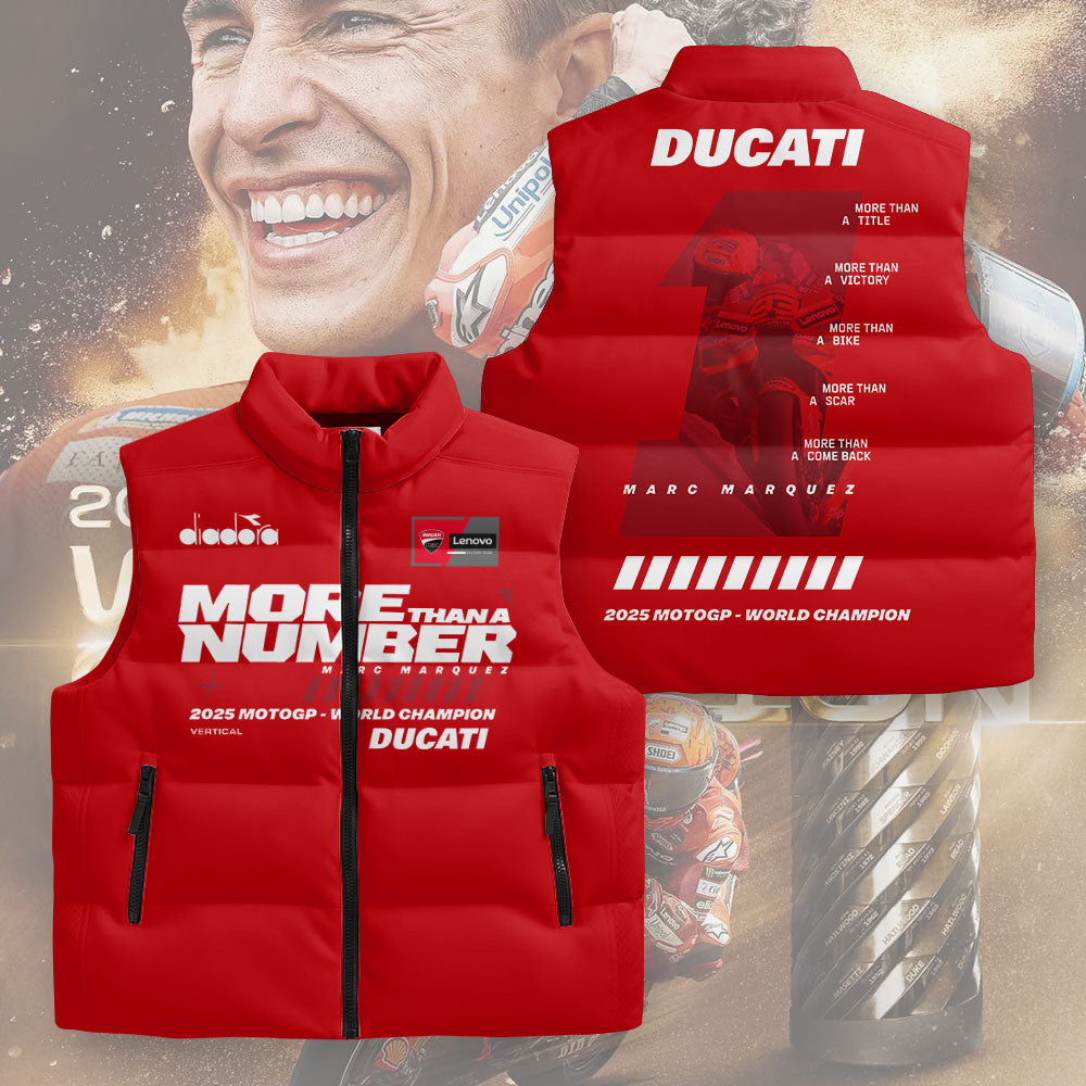 Ducati Lenovo Team 3D Sleeveless Down Jacket – TMTHU1206