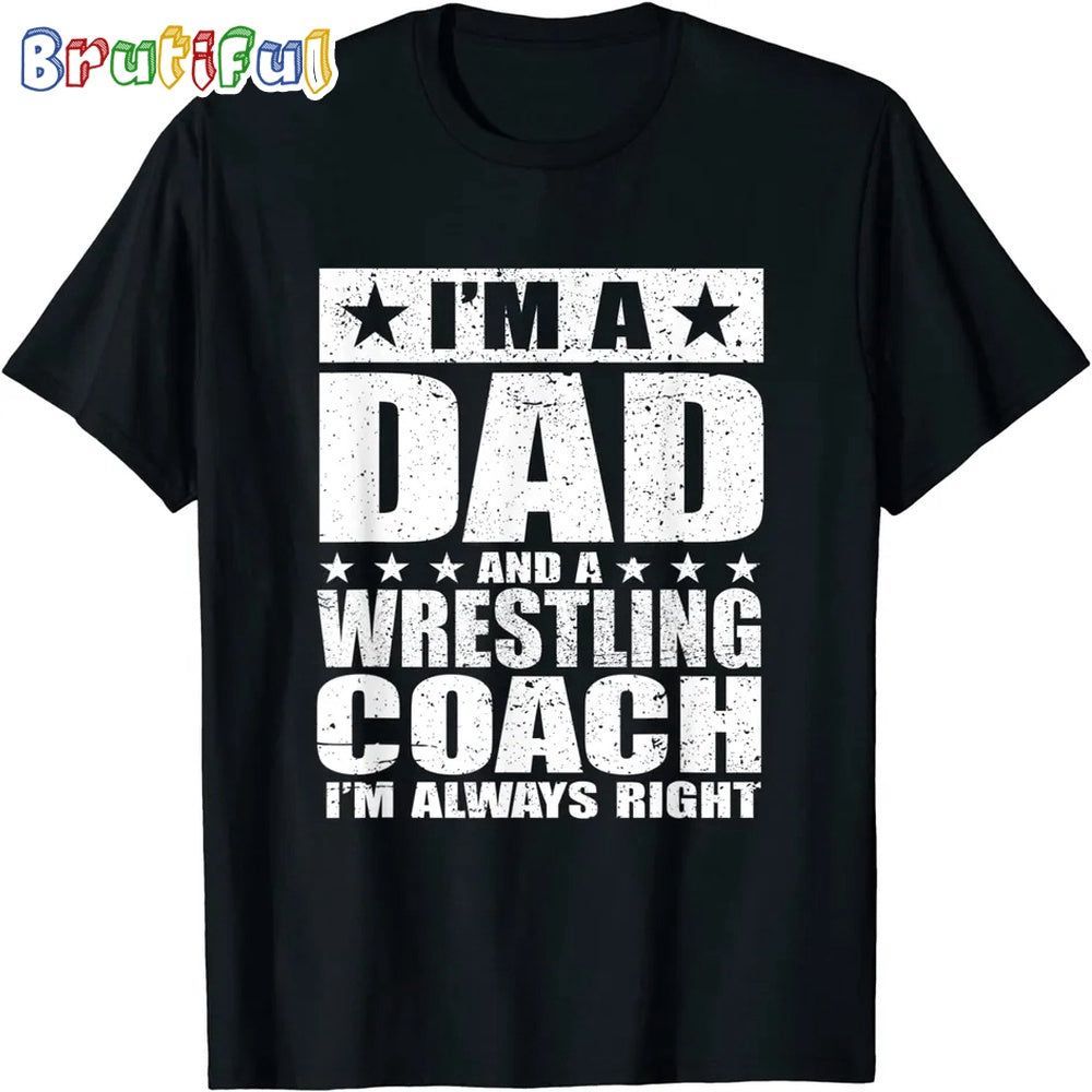 Dad Wrestling Coach T-Shirt