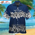 Dallas Cowboys Aloha Shirt – Hibiscus Flower And Star Print