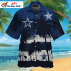 Dallas Cowboys Aloha Shirt – Palm Tree And Star Design