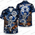 Dallas Cowboys Aww Snap Skeleton Halloween Hawaiian Shirt