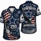 Dallas Cowboys Constitution Freedom Hawaiian Shirt