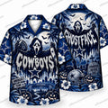 Dallas Cowboys Ghostface Stadium Halloween Hawaiian Shirt