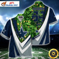 Dallas Cowboys Hawaiian Shirt Lucky Clover Theme