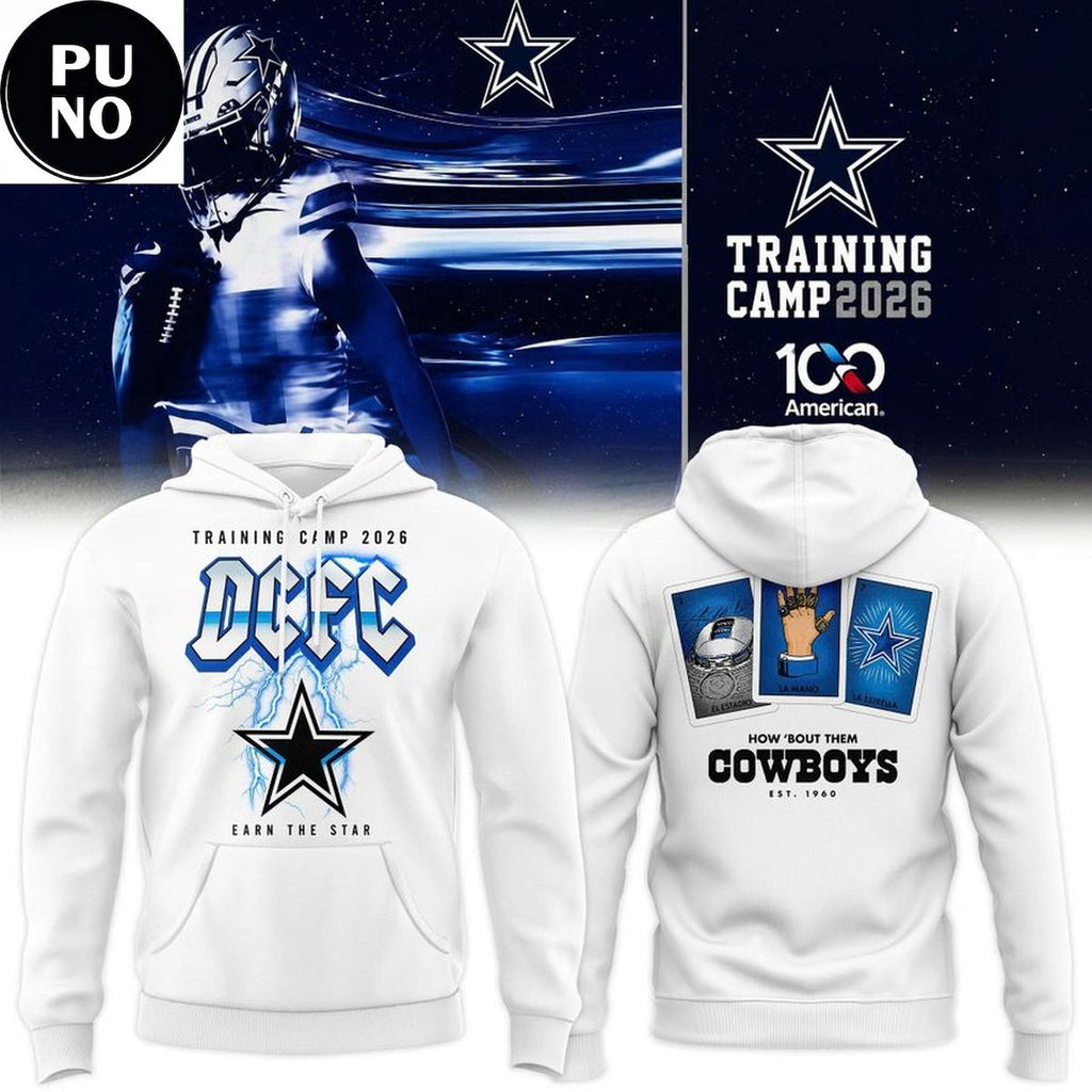 Dallas Cowboys Training Camp 2026 DCFC Earn The Star Concert Hoodie T-Shirt