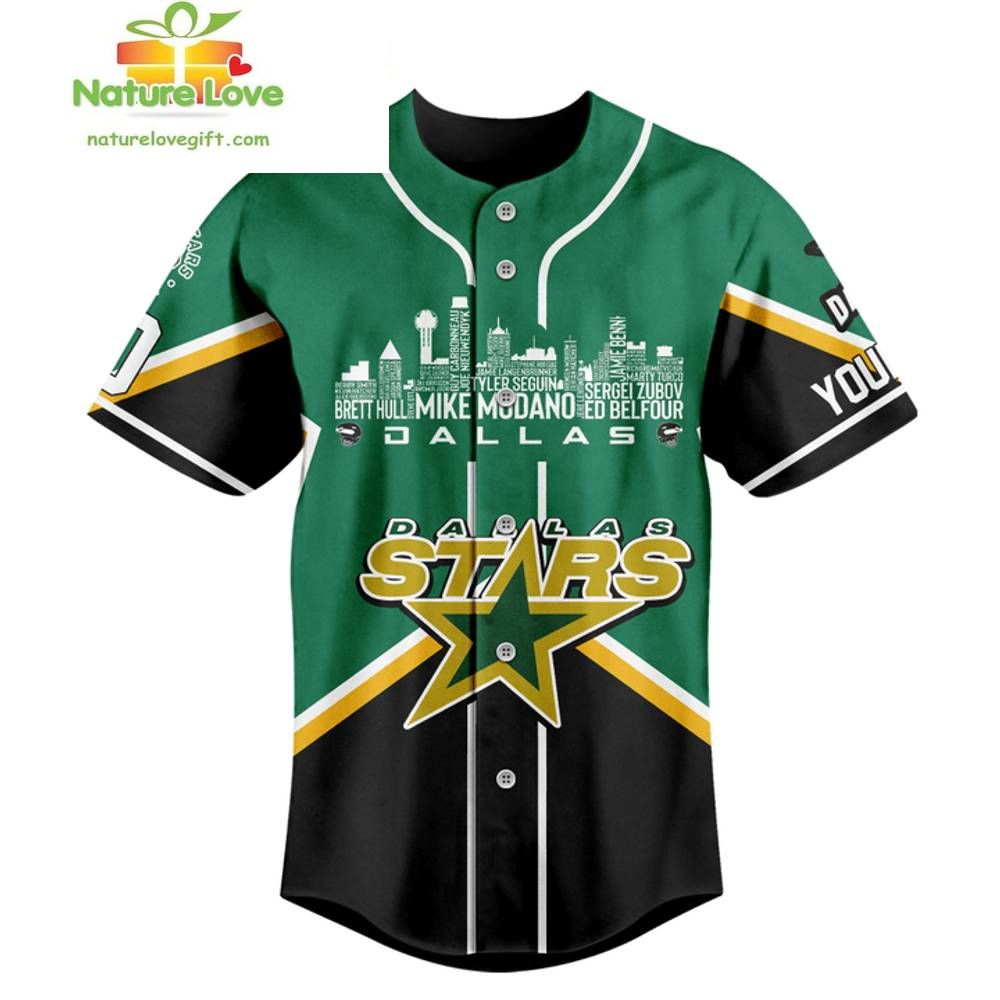 Dallas Stars NHL Hockey Jersey Custom Baseball Gift for Fans