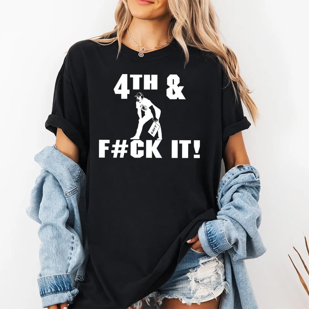 Dan Campbell GRIT Lions 4th and Fuck It Shirt
