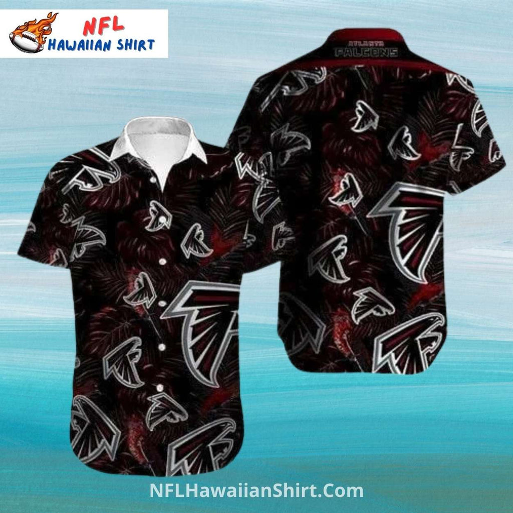 Dark Feather Pattern Atlanta Falcons Hawaiian Shirt