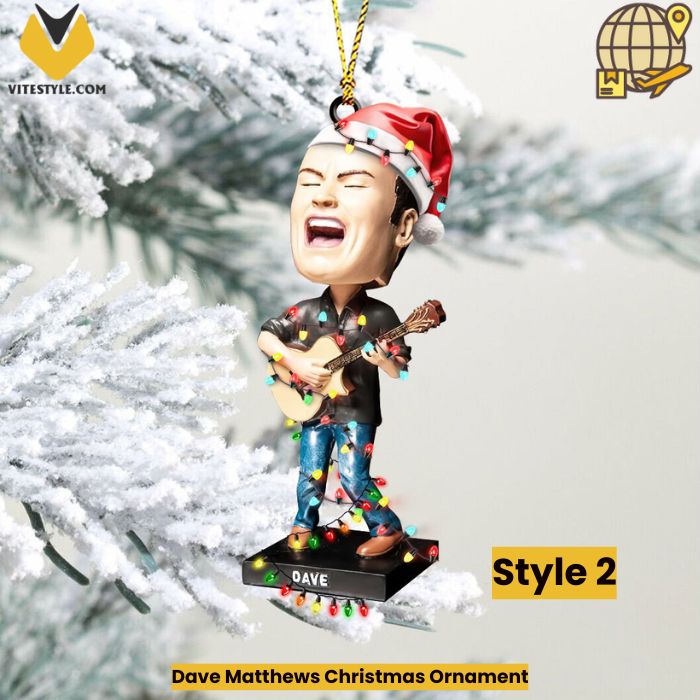 Dave Matthews Christmas Ornament