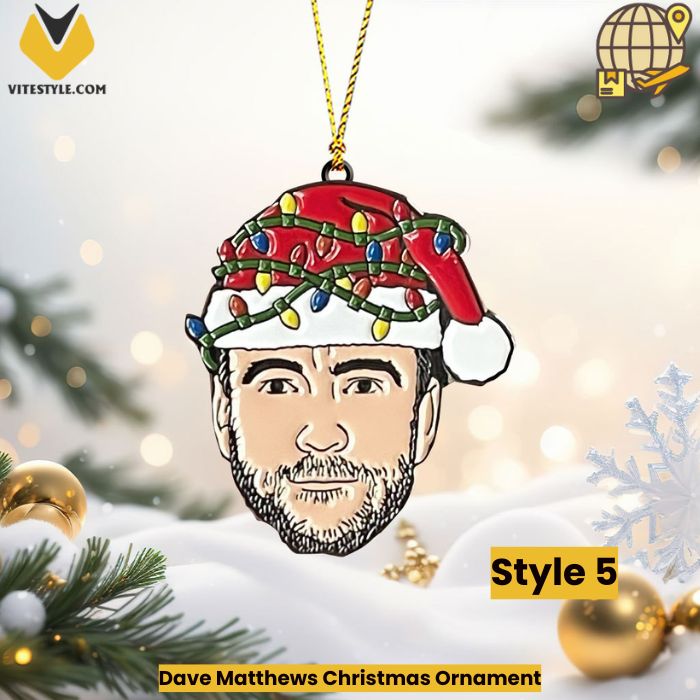 Dave Matthews Christmas Ornament