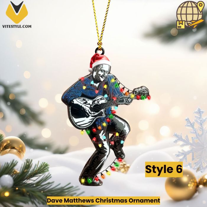 Dave Matthews Christmas Ornament