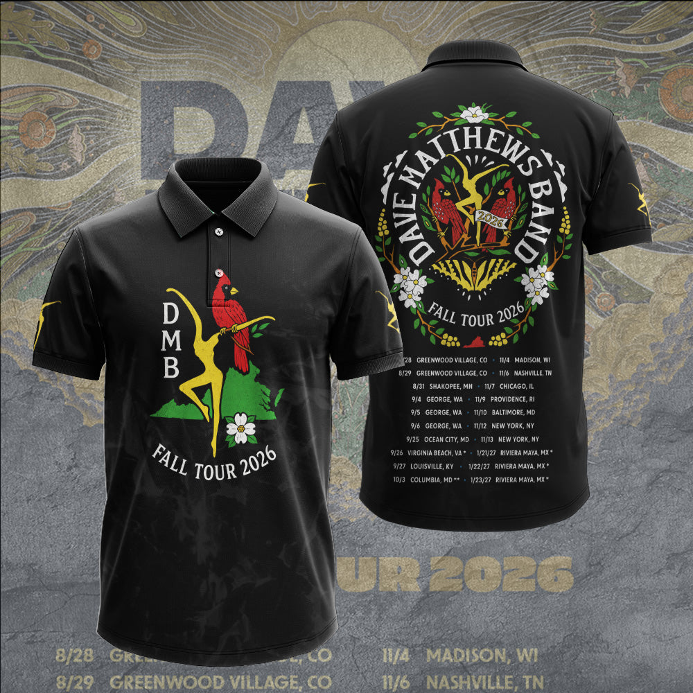 Dave Matthews Band 2026 Fall Tour 3D Apparel – GNE8109
