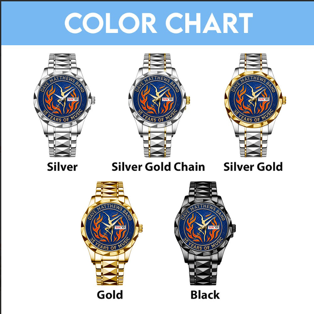 Dave Matthews 35th Anniversary Alloy Luxury Quartz Watch - TANTN15446
