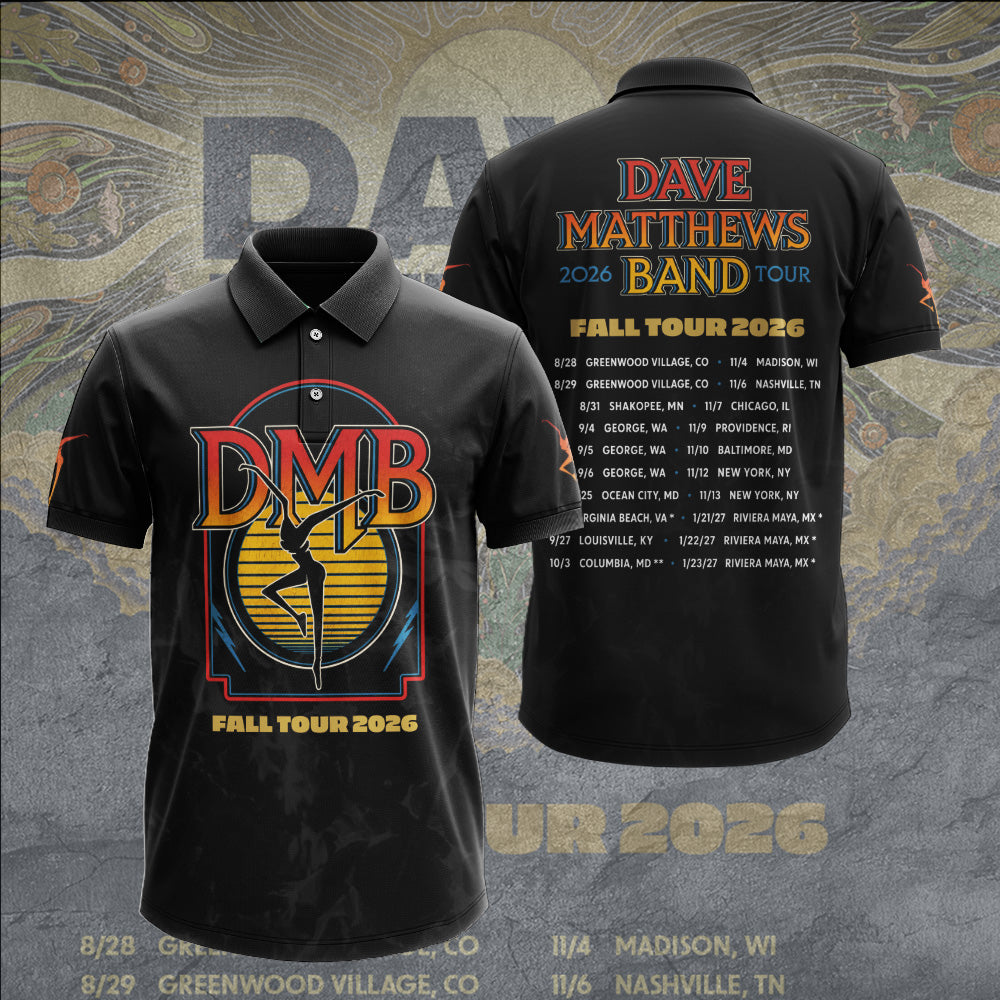 Dave Matthews Band 2026 Fall Tour 3D Apparel – GNE8107