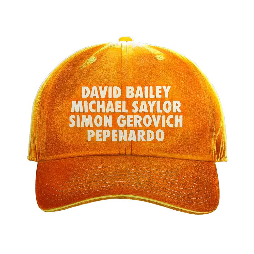 David Bailey Michael Saylor Simon Gerovich Pepenardo Hat