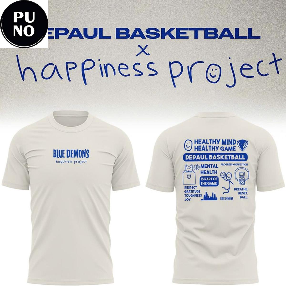 DePaul Blue Demons Happiness Project 2026 Hoodie T-Shirt