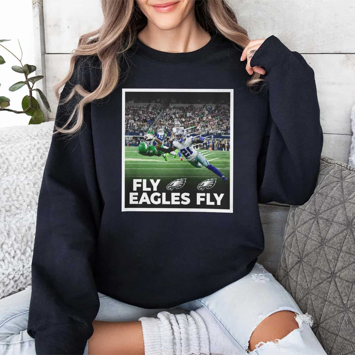 DeVonta Smith Touchdown Fly Eagles Fly Shirt