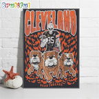 Dead Threads Cleveland Browns Football Wall Art Poster Canvas