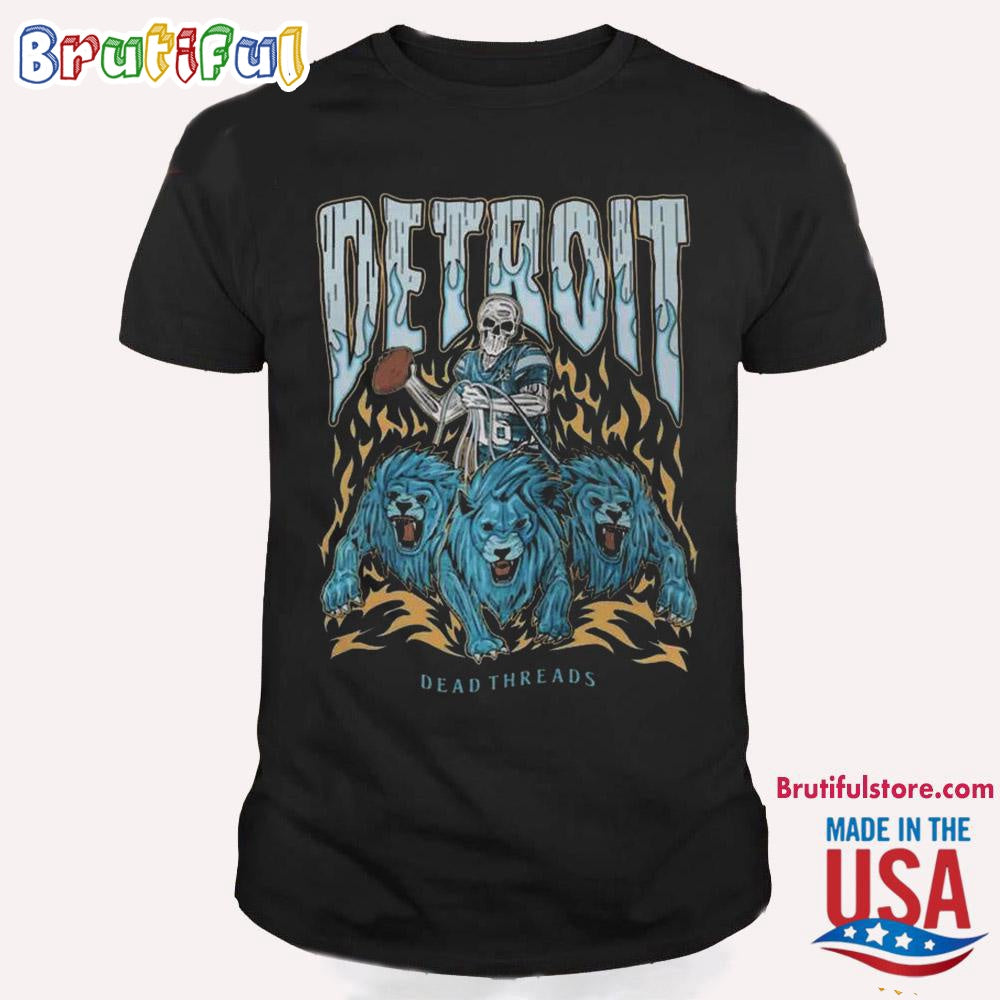 Dead Threads Detroit Lions Football 2024 T Shirt