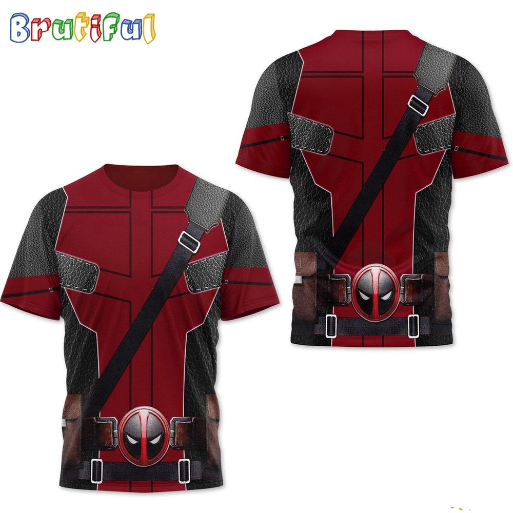Deadpool 3 Shirt, Cosplay Deadpool 3D Shirt