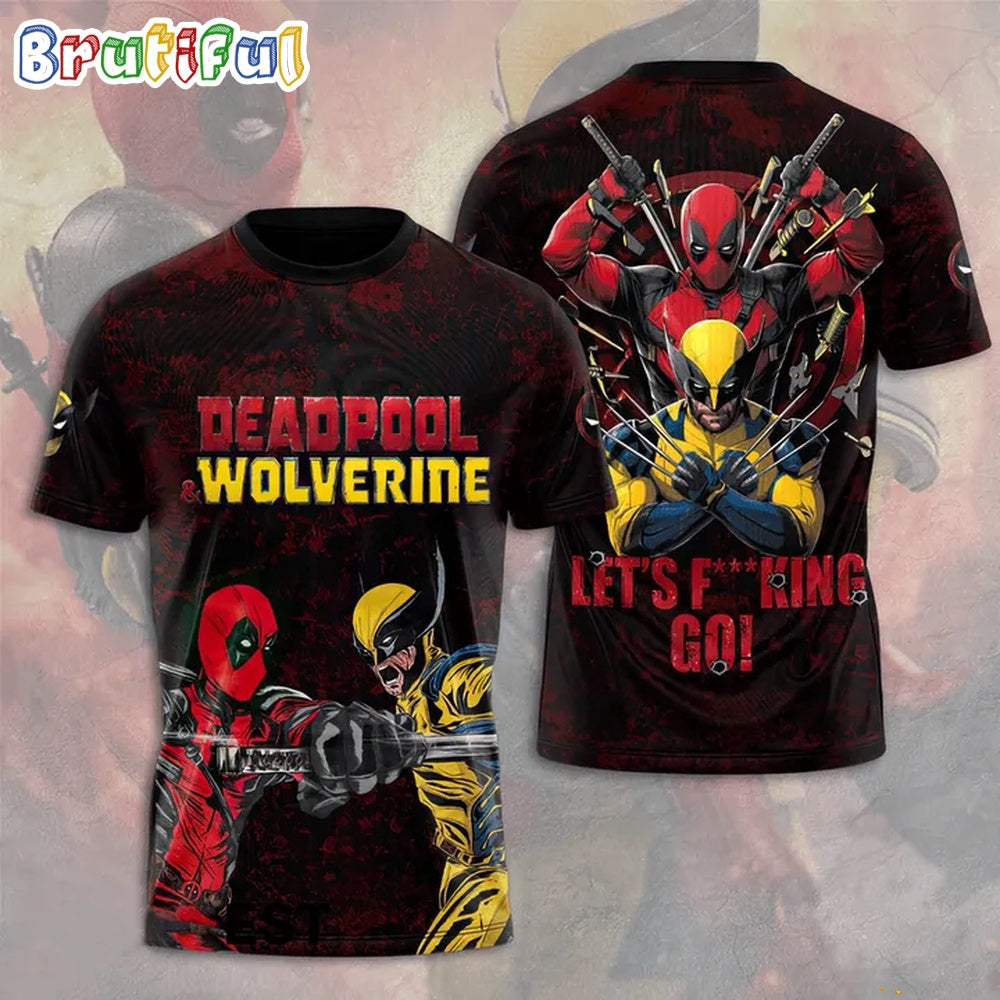 Deadpool 3 Wolverine All Over Print Shirt