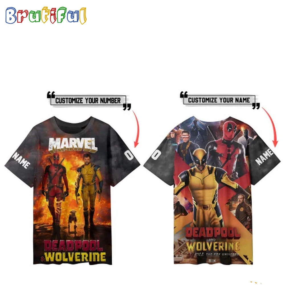 Deadpool & Wolverine Marvel Film Custom Shirt