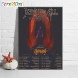 Death To All The Scream Of Perseverance Tour May, June 2024 Wall Art Poster Canvas