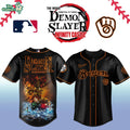 Demon Slayer x Milwaukee Brewers Baseball Fan Apparel