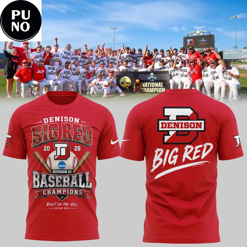 Denison Big Red 2026 NCAA Division III Baseball National Champions Shirt