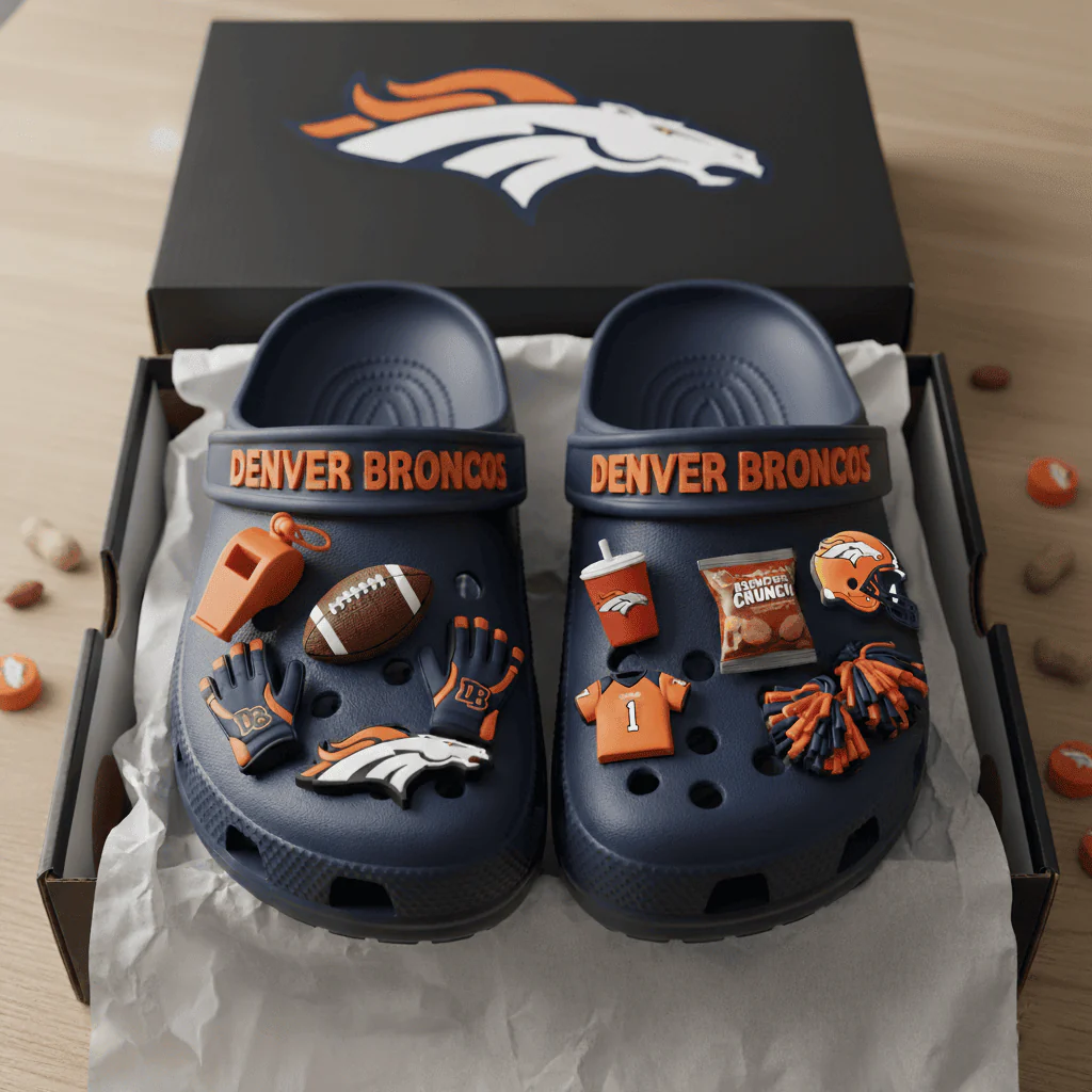 Denver Broncos Croc Charms 2025