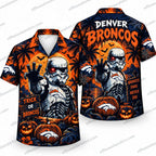 Denver Broncos Sci-Fi Skeleton Trooper Touchdown Halloween Hawaiian Shirt