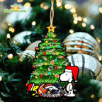 Denver Broncos Snoopy Peanuts Custom Christmas Ornament Xmas Tree Decorations