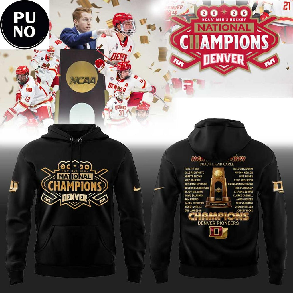 Denver Pioneers 2026 NCAA National Champions Locker Room Hoodie T-Shirt