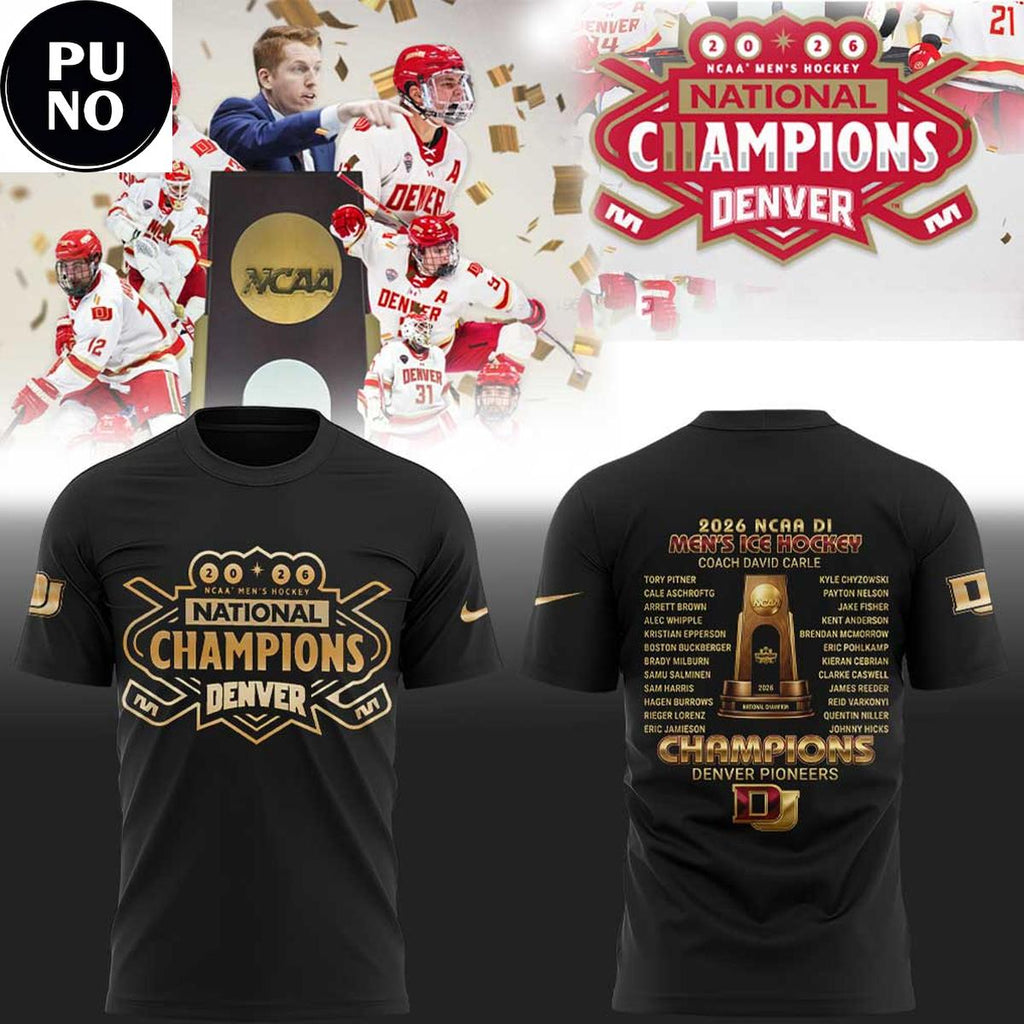 Denver Pioneers 2026 NCAA National Champions Locker Room Hoodie T-Shirt