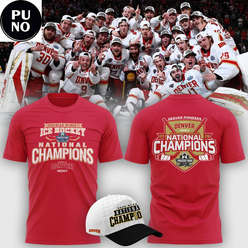 Denver Pioneers NCAA Frozen Four Men's Ice Hockey National Champions 2026 Shirt