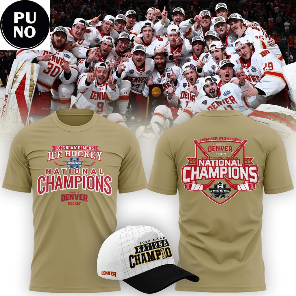 Denver Pioneers NCAA Frozen Four Men's Ice Hockey National Champions 2026 Shirt