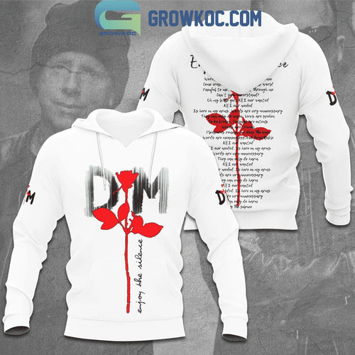 Depeche Mode Enjoy The Silence Song Lyrics Hoodie Shirts White Version