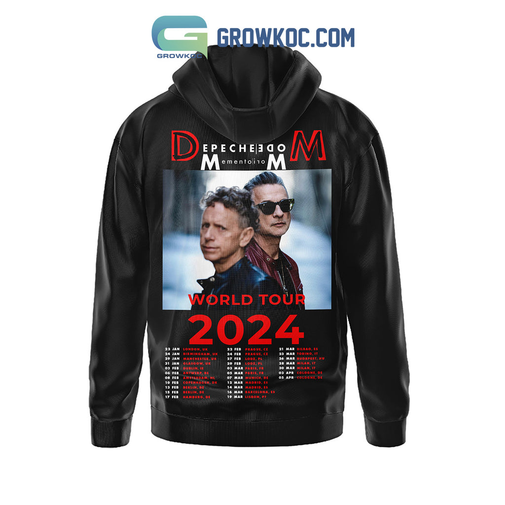 Depeche Mode World Tour 2024 Fan Hoodie Shirts