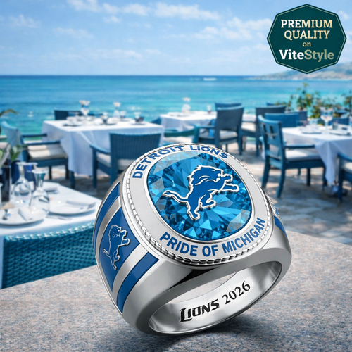NEW Detroit Lions Pride of Michigan Championship 3D Ring