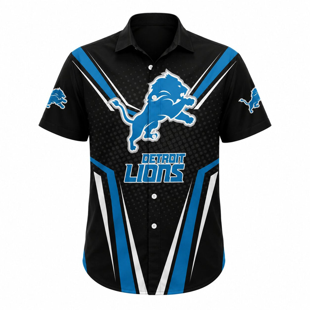 Detroit Lions Classic Gridiron Hawaiian Shirt