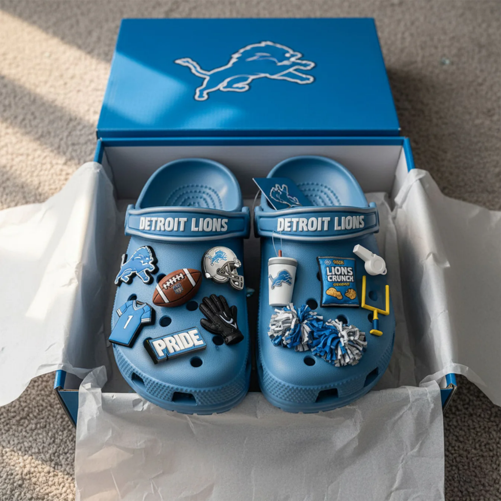 Detroit Lions Croc Charms
