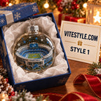 Detroit Lions Ford Field Stadium Christmas Ornament