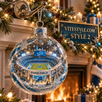 Detroit Lions Ford Field Stadium Christmas Ornament