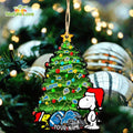 Detroit Lions Snoopy Peanuts Custom Christmas Ornament Xmas Tree Decorations