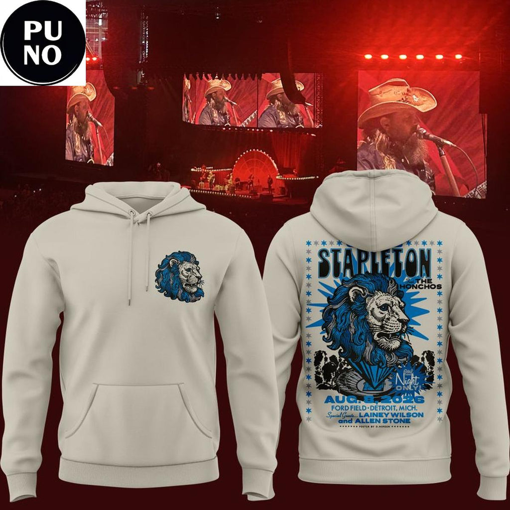 Detroit Lions x Chris Stapleton Show 2026 Hoodie T-Shirt