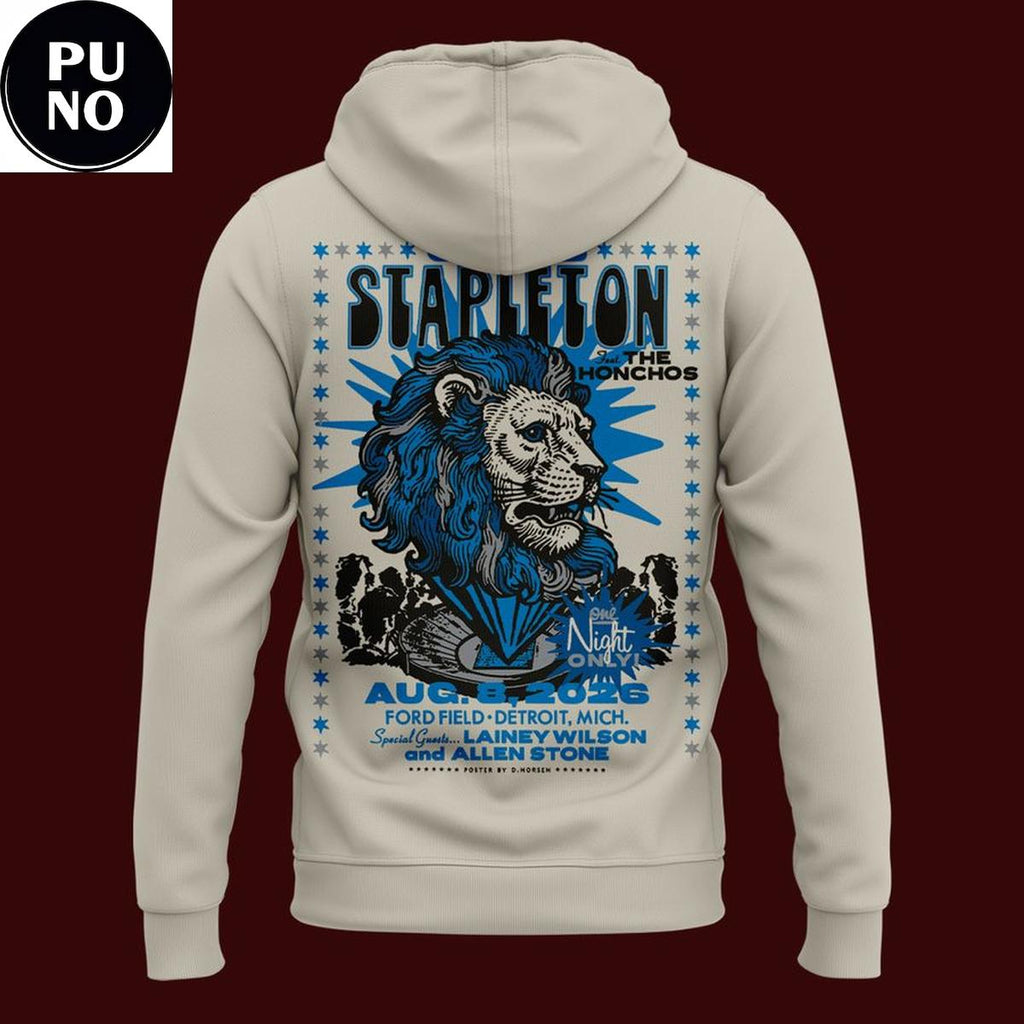 Detroit Lions x Chris Stapleton Show 2026 Hoodie T-Shirt