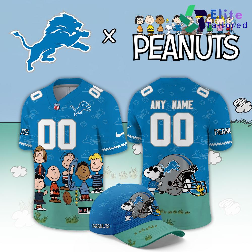 Detroit Lions x Peanuts Night 2026 Custom Limited Edition Football Jersey