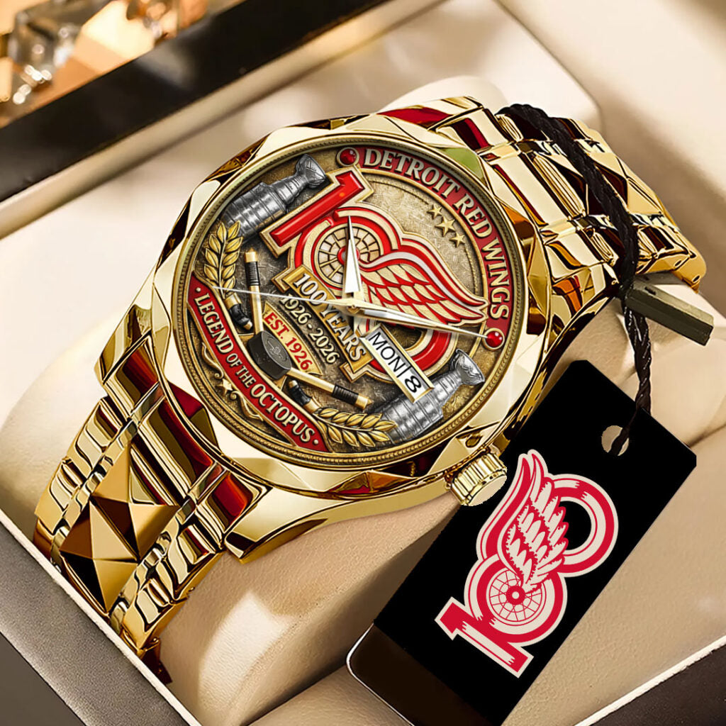 Detroit Red Wings 100th Anniversary Alloy Luxury Quartz Watch - TANTN21494